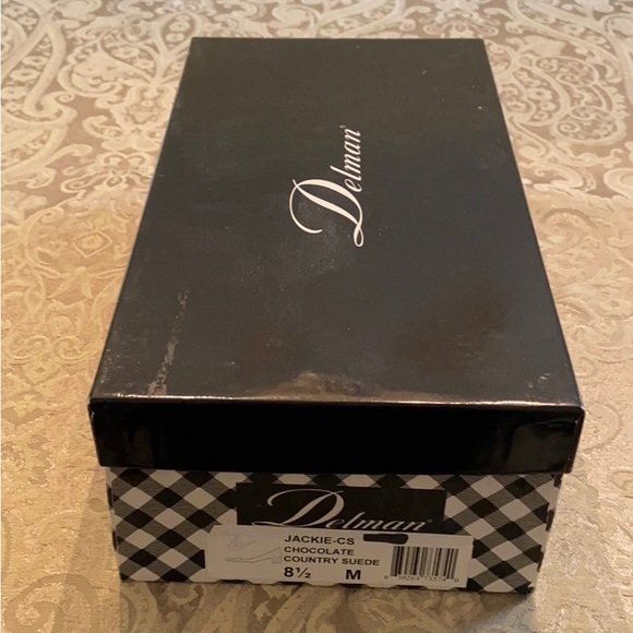 Delman Suede Embroidered Pumps - Picture 8 of 8